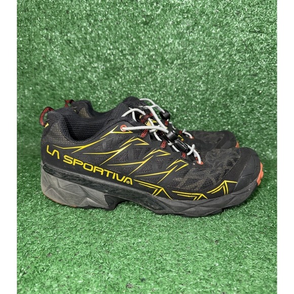 La Sportiva Other - La Sportiva Akyra Shoes Mens Size 9.5 Black Yellow Trail Running Sneaker FriXion
